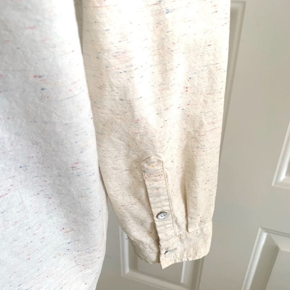 Madewell Cream Button Down Long Sleeves Shirt - Picture 5 of 10